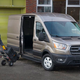 Working man with his working van. Also..BROWN